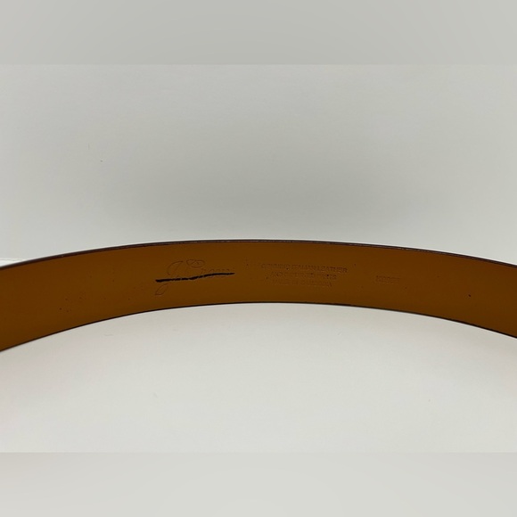 J. Crew Mens Leather round-buckle dress belt in Burnished Sienna size 34 - Picture 4 of 12